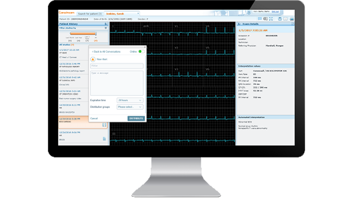 Benutzeroberfl&auml;che des Bildaustauschs auf einem Monitor