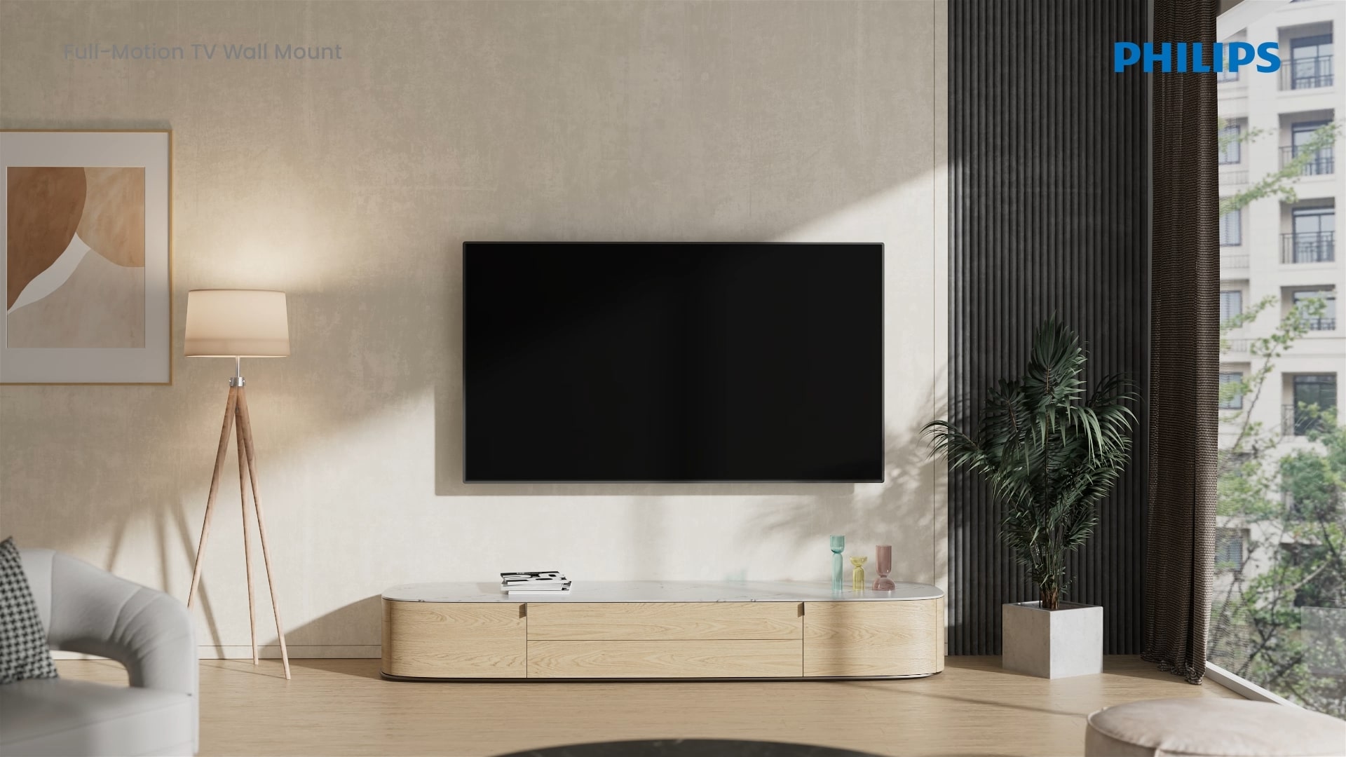 Guide d'installation du support mural TV &agrave; mouvement complet