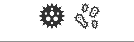 Symbole "Bakterien und Viren"