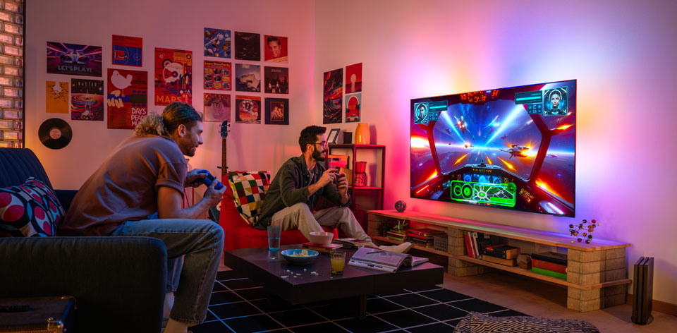 La meilleure exp&eacute;rience de jeu avec Ambilight TV